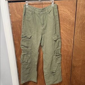 SHEIN Olive Green Women's Cargo Pants